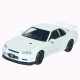 Машинка метал Nissan Skyline GT-R АвтоЕксперт біла 1:24 звук світло відкр двері капот багажник (1990-21)