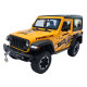 Машинка метал Jeep Wrangler Rubicon джип вранглер жовтий 1:24 світло звук 21,5*8*9см (GT - 94911)