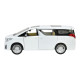 Машинка метал Toyota Alphard Автопром біла 1:29 світло звук відкр двері 17*6,5*6,5 см (68481)