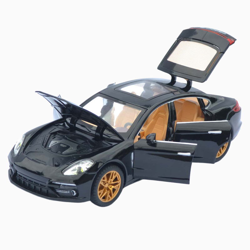 Машинка метал Porsche Panamera АвтоЕксперт чорна 1:24 звук світло інерція 20*7,5*6 см (3120-04)