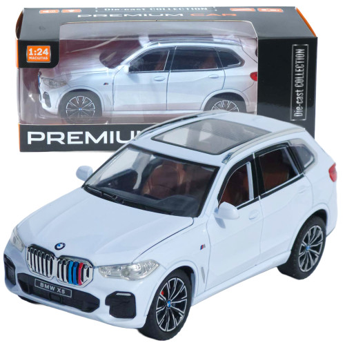 Машинка метал BMW X5 M Sport АвтоСвіт біла 1:24 звук світло інерція 20,5*9,5*7,5 см (AP-2012)