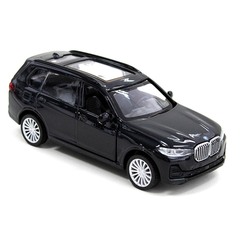 Іграшкова машинка металева BMW X7, БМВ, чорний, відкр двері, інерція, 5*11*4см (250272)