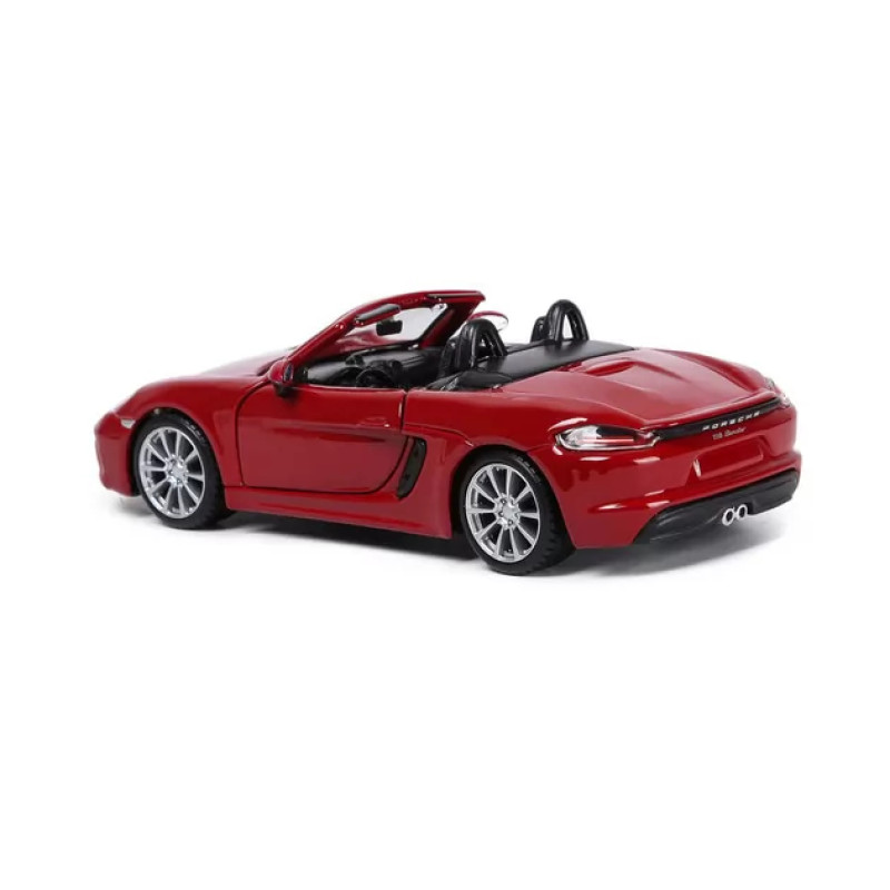 Машинка металева Porsche 718 Boxster Bburago 1:32 Порше відкр двері червоний 13*4*6 см (18-43049)