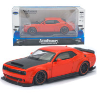 Машинка металл Dodge Challenger SRT Hellcat Redeye красная 1:32 свет звук инерция откр дверь капот багаж (TK-12200)