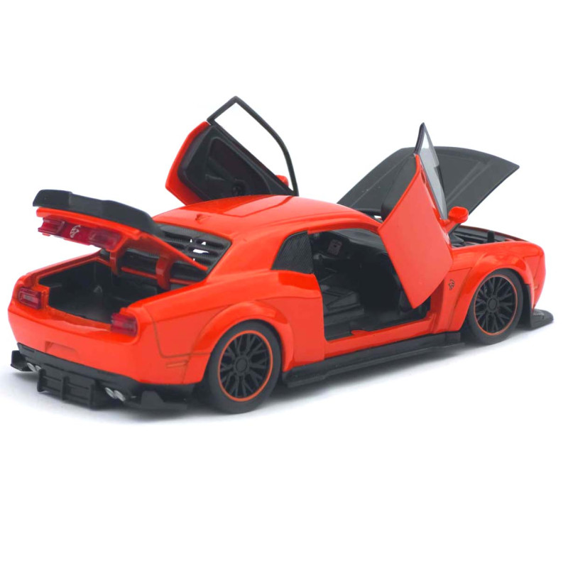 Машинка метал Dodge Challenger SRT Hellcat Redeye червона 1:32 світло звук інерція 15*6,5*4 см (TK-12200)