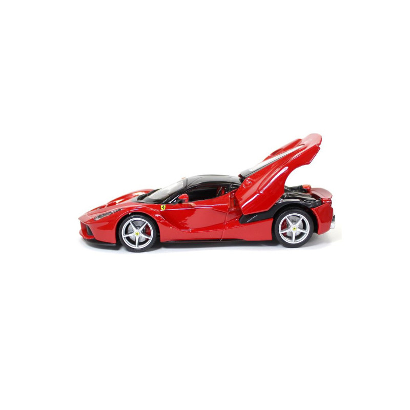 Машинка металлическая Laferrari Bburago 1:24, красная феррари лаферрари, откр капот, 13*5*3 см (18-26001)