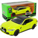 Машинка метал BMW M4 БМВ зелена 1:32 світло звук відкр двері 14*5,5*4 см (68701)
