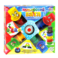 Детская настольная игра Цветной батл 4FUN Game Club, 24 карточки, 15 шляп, звонок, в кор 33*31*8см (39402)