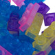 Силіконовий гнучкий "желейний" прозорий дитячий конструктор магічний Gummy Bloc 20 деталей (QZ 20)