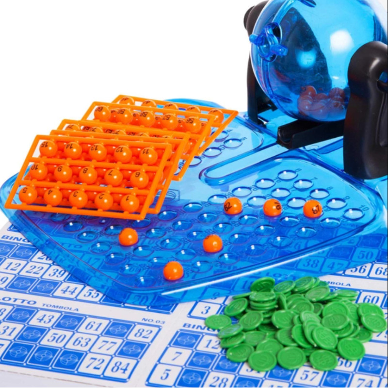 Настільна гра Bingo (бінго, лото) картки 48 шт, кульки 90 шт, фішки (874-886-887)