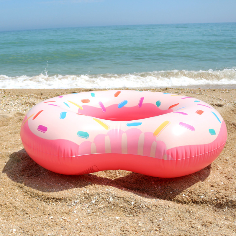 Надувний круг Intex Пончик (Donut) 56265NP. Дуже добре підходить для відпочинку на морі, в басейні