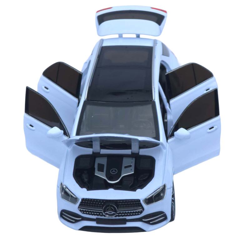 Машинка метал Mercedes-Benz GLE-Class АвтоЕксперт біла 1:24 звук світло інерція 20,5*8,5*7,5 см (G9775-15)