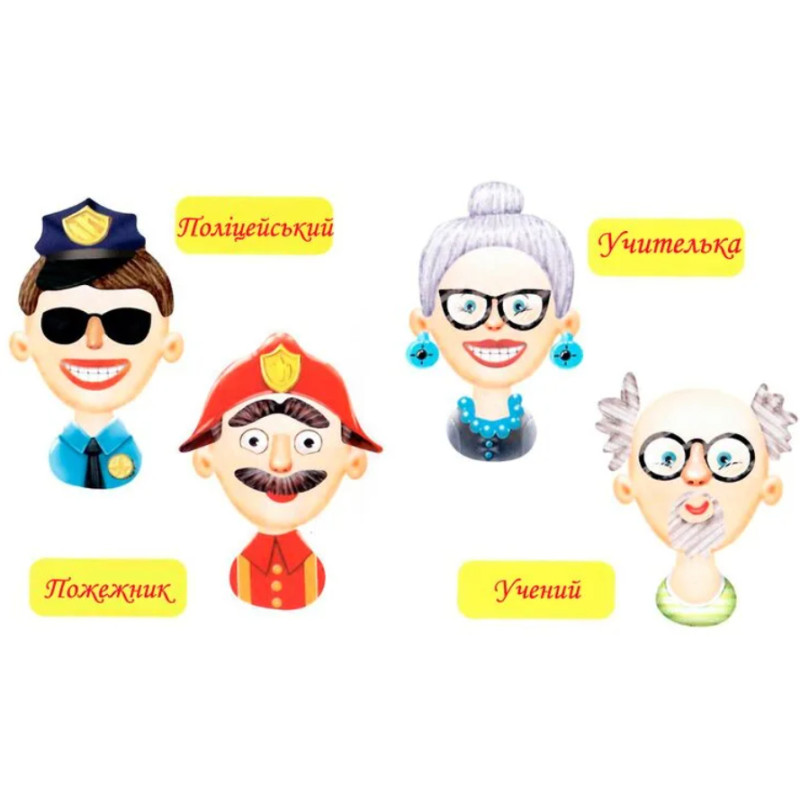 Дитяча настільна гра "Фейсики" Vladi Toys на магнітах, 47 магнітів (VT3702-15)