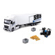 Фура Mercedes-Benz Actros c погрузчиком Bburago, откр задн дв, поддоны, ящики 39х7х10 см (18-31471)