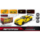 Машинка металева Ford Mustang GT3 жовта 1:24 відкриваються двері капот 20,5*8,5*5 см (661293A)