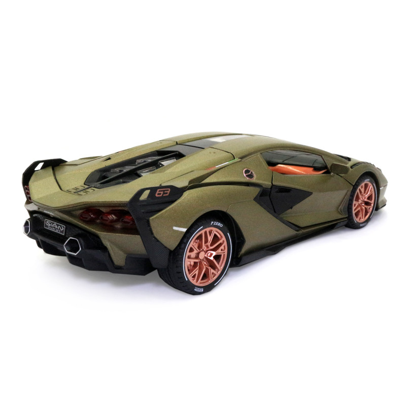 Іграшкова машинка металева Lamborghini Sian «АвтоЕксперт», Ламборджіні Сіан, світло, звук, 20*8*5 см хакі (GT-1502)