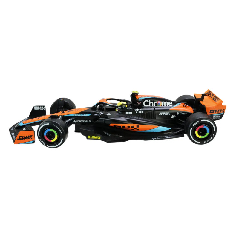 Металева модель боліда з гонщиком McLaren MCL60 2023 Автопром 1:24 світло звук 23*8*4 см (68290A)