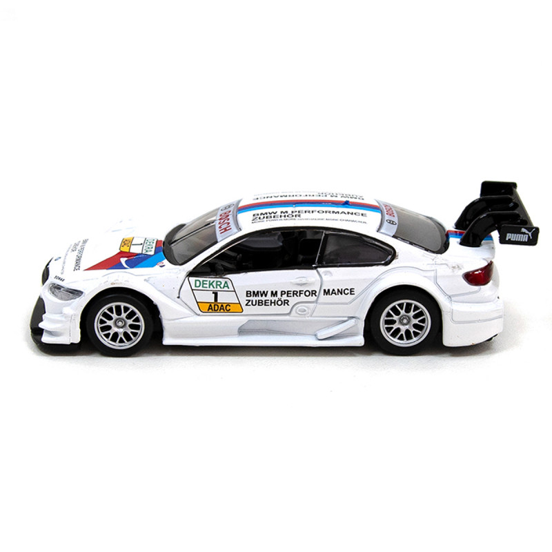 Іграшкова машинка металева BMW M3 DTM, БМВ, білий, відкр двері, інерція, 4*10*3см (250256)
