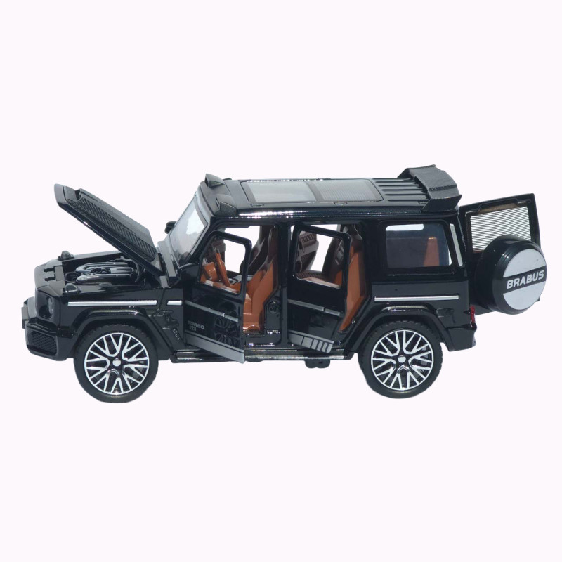 Машинка метал Mercedes-Benz G-Class (Гелендваген) АвтоЕксперт чорна 1:32 звук світло (L-0442-50)