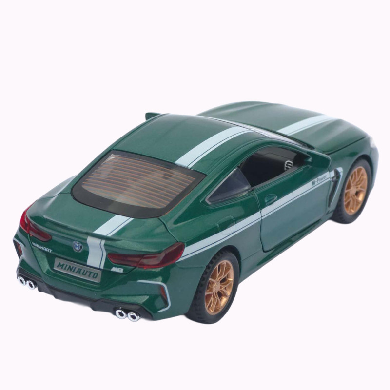 Машинка метал BMW M8 Competition АвтоЕксперт зелена 1:32 звук світло інерція 15*6,5*4 см (LF-93732)