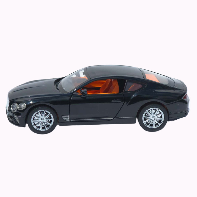 Машинка метал Bentley Continental GT АвтоЕксперт чорна 1:24 звук світло відкр двері капот багажник (RS-93415)