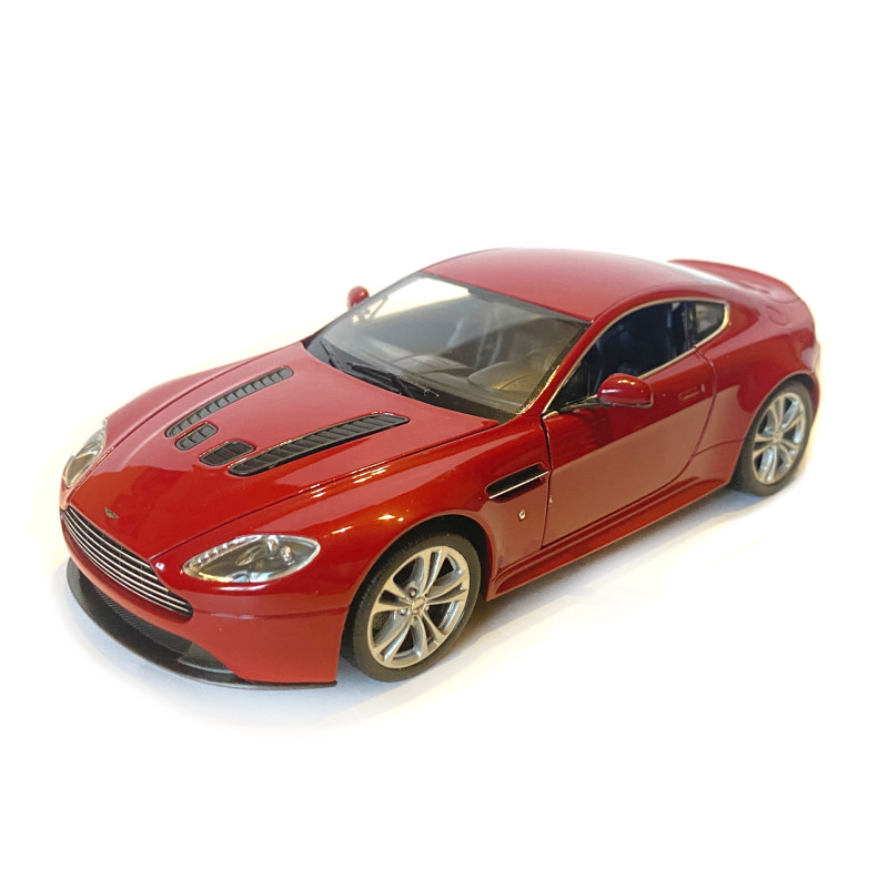 Іграшкова машина металева WELLY 1:24 ASTON MARTIN V12, червона, відкр.двері, капот,18*7.5*5.5 см (24017W)
