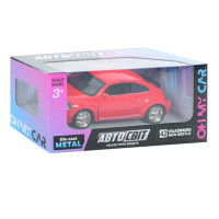 Машина металл Volkswagen New Beetle 2012 АвтоСвит красная инерция 12*5*4 см (AS-3094)