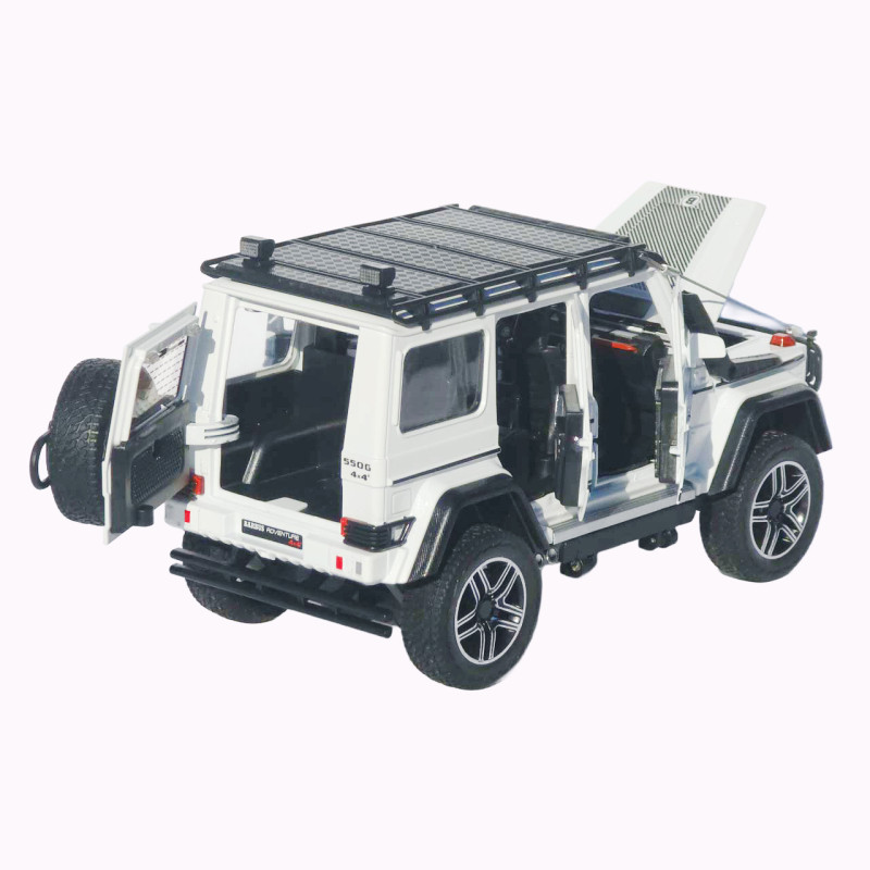 Машинка метал Brabus 800 Adventure XLP АвтоЕксперт біла 1:24 звук світло відкриваються двері капот багажник (2814-25)