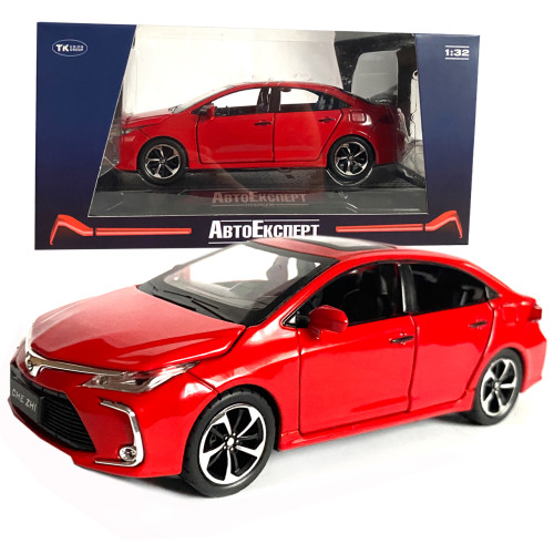 Машинка металева Toyota Corolla "AutoExpert" Тойота Королла червона звук світло 15,5 * 4,5 * 7 см (GT-6258)