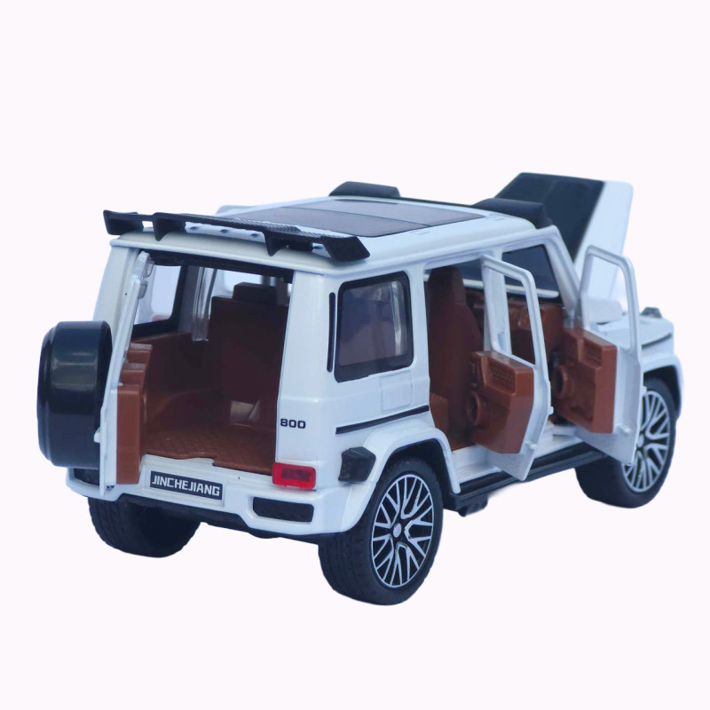 Машинка метал Mercedes-Benz G-Class (Гелендваген) АвтоЕксперт біла 1:32 звук світло (L-0442-50)