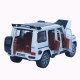 Машинка метал Mercedes-Benz G-Class (Гелендваген) АвтоЕксперт біла 1:32 звук світло (L-0442-50)