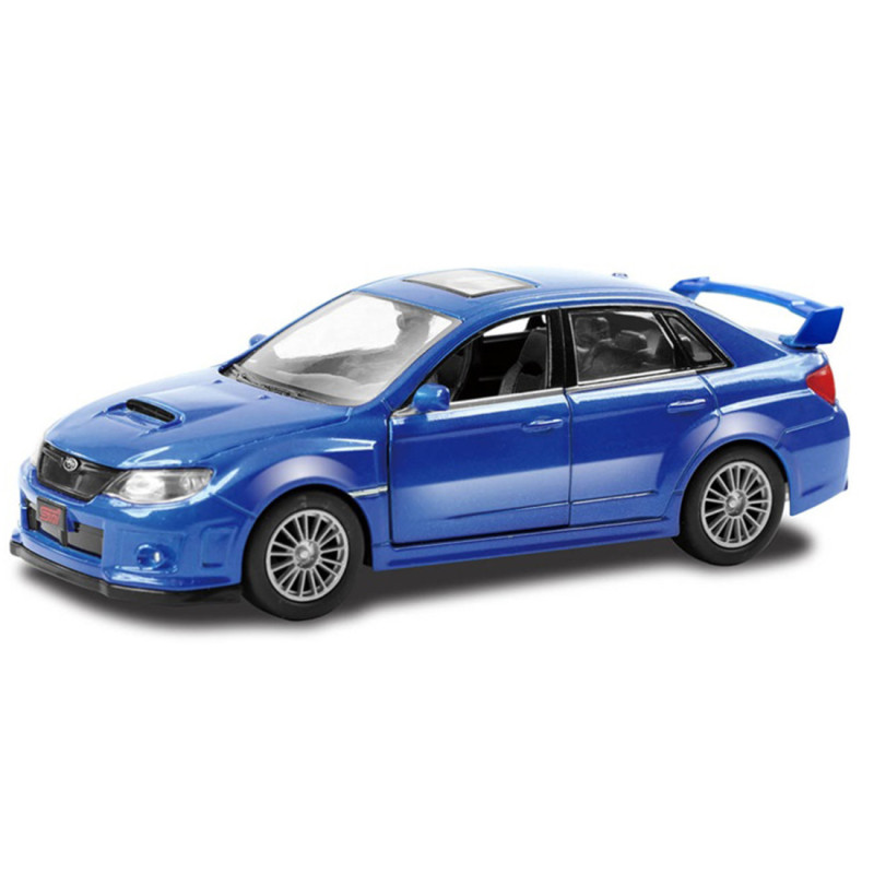 Іграшкова машинка металева Subaru WRX STI, субару, синій, відкр двері, інерція, 5*12*4см (250334U)