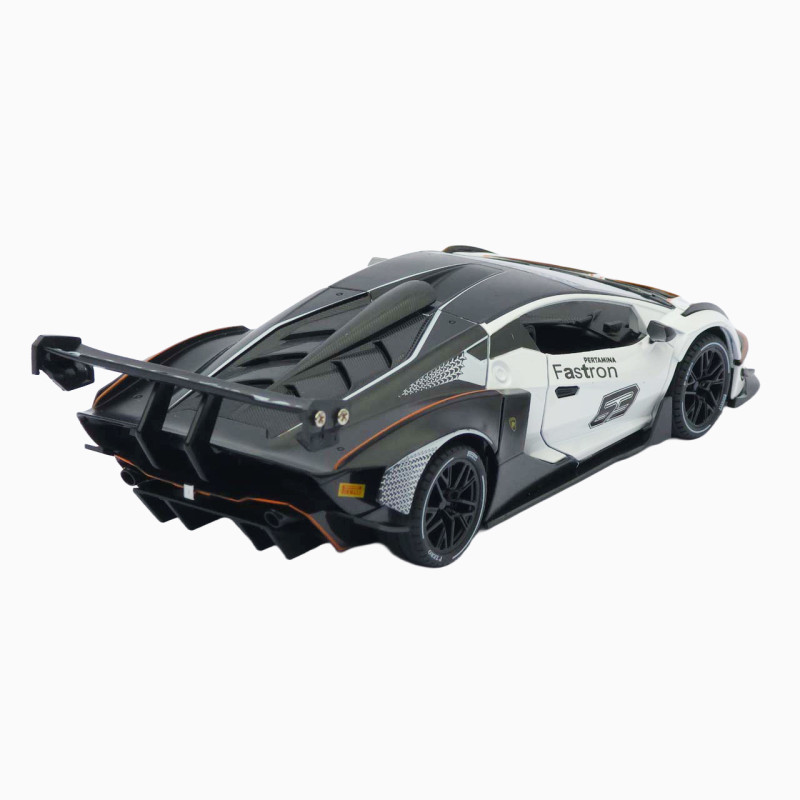 Машинка метал Lamborghini Essenza SCV12 біла 1:24 звук світло відчин двері капот багажник (1650-05)