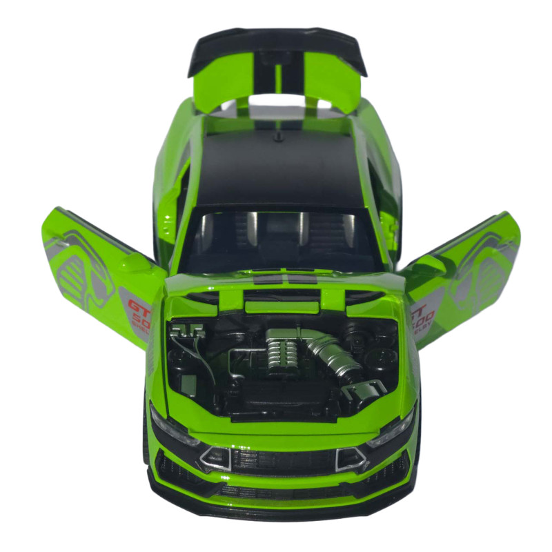 Машинка метал Ford Mustang Shelby GT500 АвтоЕксперт зелена 1:32 звук світло інерція 15*6*4 см (L-6514-86)