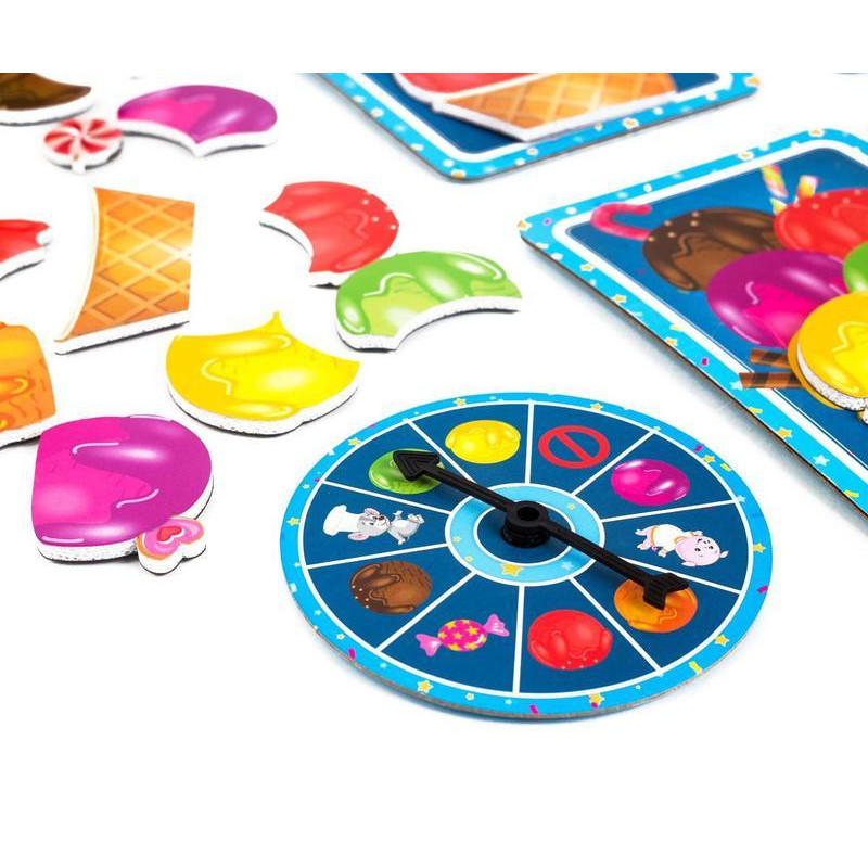 Магнітна гра "Морозиво" Vladi Toys, 1 колесо фортуни, 4 основи, 32 магніти (VT2310-05)
