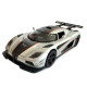 Машинка металева гіперкар Koenigsegg Agera 1:32 сіра звук світло інерція відкр двері баг капот  16*7*4см (DL-69005)