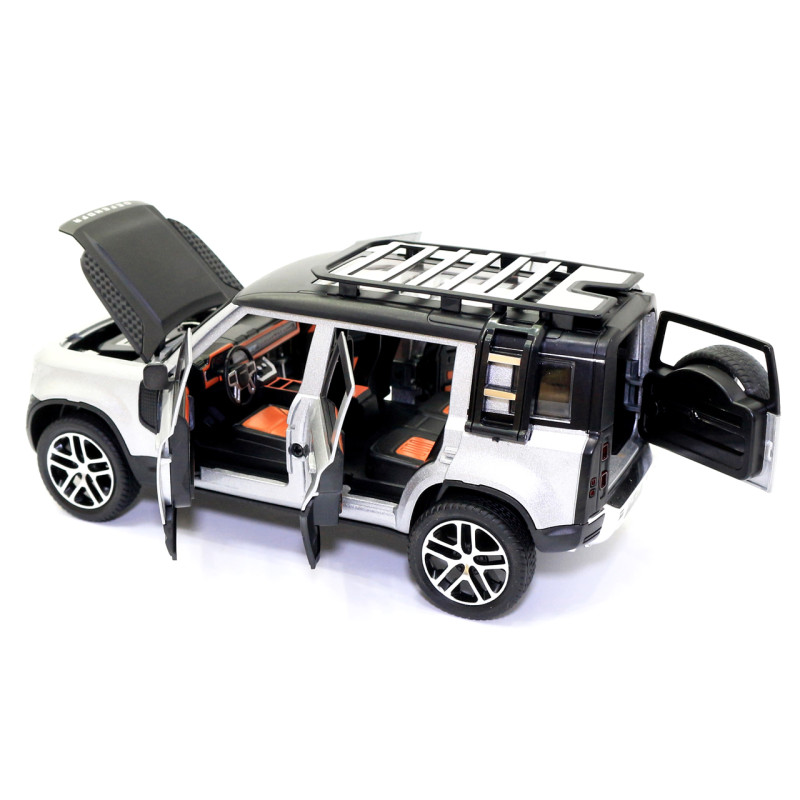 Машинка металева Land Rover Defender AutoExpert Срібло (GT-1008/0716)