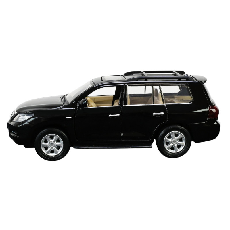 Машинка метал Lexus LX570 Автопром чорна 1:32 світло звук відкр двері багажник (68301)