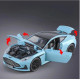 Машинка метал Aston Martin DB12 GT блакитна 1:32 світло звук 15,5*6,5*4см (84112)
