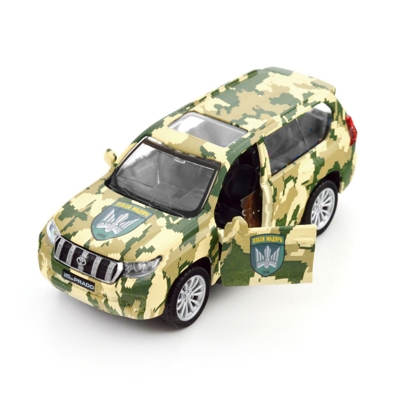 Машинка металева серії Шеврони Героїв Toyota Land Cruiser Prado Птахи Мадяра 5*11*4см (250363M)