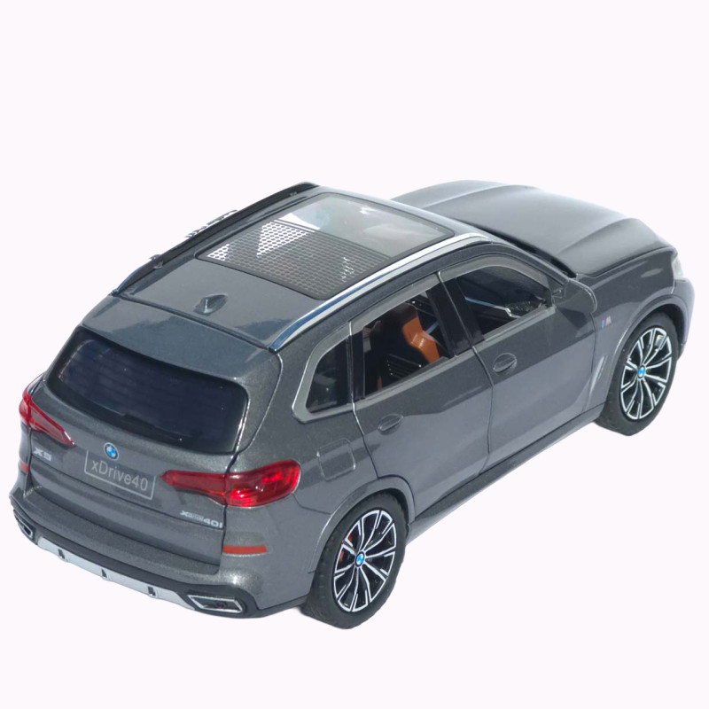 Машинка метал BMW X5 M Sport АвтоСвіт срібляста 1:24 звук світло інерція 20,5*9,5*7,5 см (AP-2012)