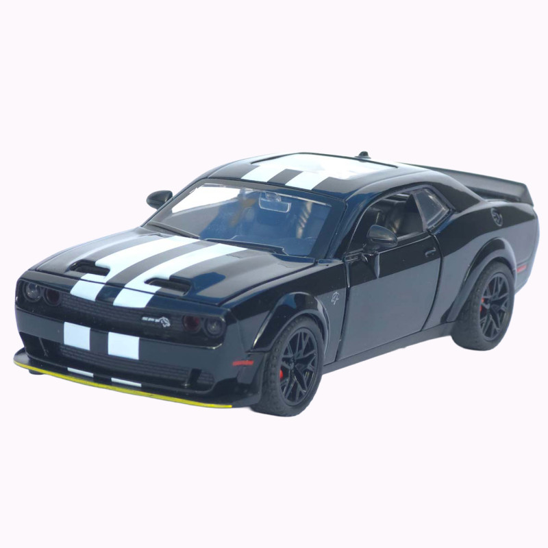 Машинка метал Dodge Challenger SRT Hellcat АвтоЕксперт чорна 1:32 звук світло 15,7*7*5 см (LF-30608)