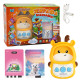 Детский Картридер Жирафа Всезнайка WToys укр язык 122 карточки 244 изображения 18 тем для обуч сказки песни стихи в кор 23*17*6см (30317)
