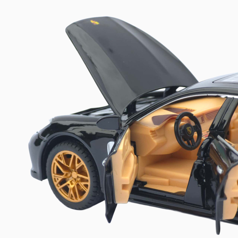 Машинка метал Porsche Panamera АвтоЕксперт чорна 1:24 звук світло інерція 20*7,5*6 см (3120-04)