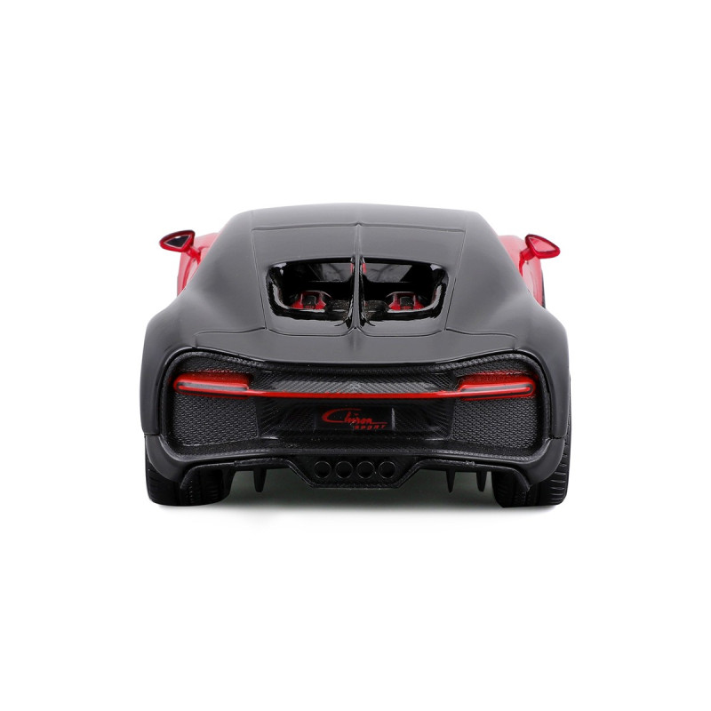 Машинка металева Bugatti Chiron Sport Bburago 1:32 Бугатті відкр двері чорно-червоний 13*4*6 см (18-43061)