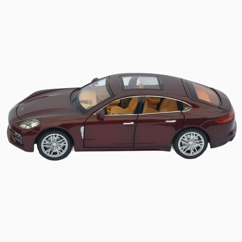 Машинка метал Porsche Panamera АвтоЕксперт бордова 1:24 звук світло інерція 20*7,5*6 см (3120-04)