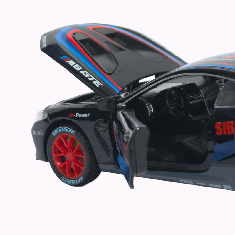 Машинка метал BMW M8 Competition GTE АвтоЕксперт чорна 1:32 звук світло інерція 16*7*4 см (LF-46311)