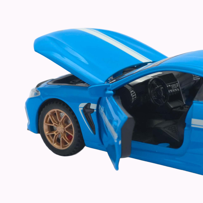 Машинка метал BMW M8 Competition АвтоЕксперт блакитна 1:32 звук світло інерція 15*6,5*4 см (LF-93732)