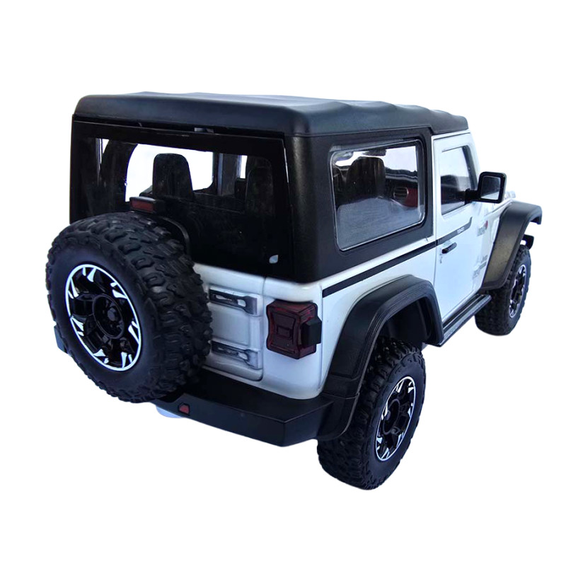 Машинка метал Jeep Wrangler Rubicon джип вранглер білий 1:24 світло звук 21,5*8*9см (GT - 94911)