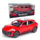 Машинка игровая Porsche Macan «АвтоЕксперт» Порше Макан, металл, красная, подсветка фар, звук, инерция, открываются двери, капот, 16*7*6, 15506